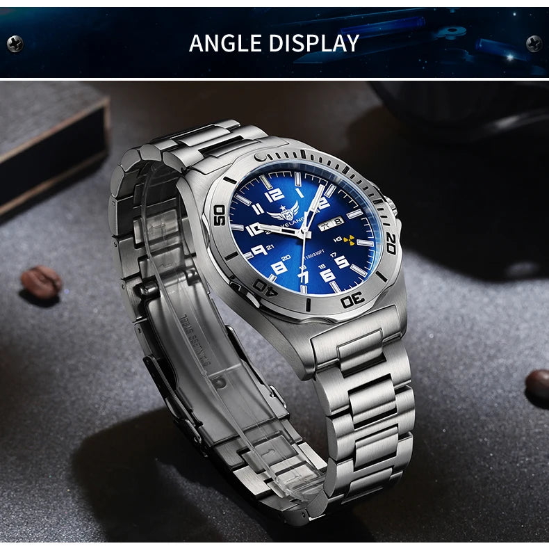 Yelang V1019 Brand 44MM Men Watch NH36 100M PROFESSIONAL WATERPROOF Deep Diving Mechanical Automatic Watch Sapphire Lens Reloj