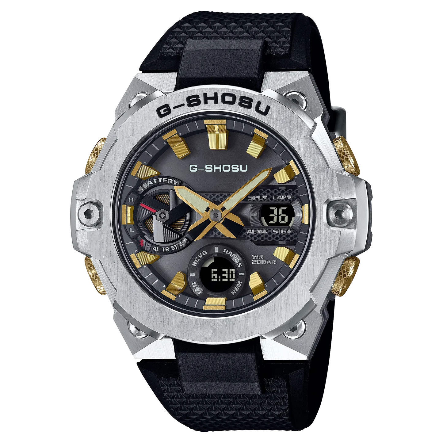 Sports Unisex Electronic Digital Watch Full Function World Time Automatic Hand Lifting etc GST Large Dial B400 Series