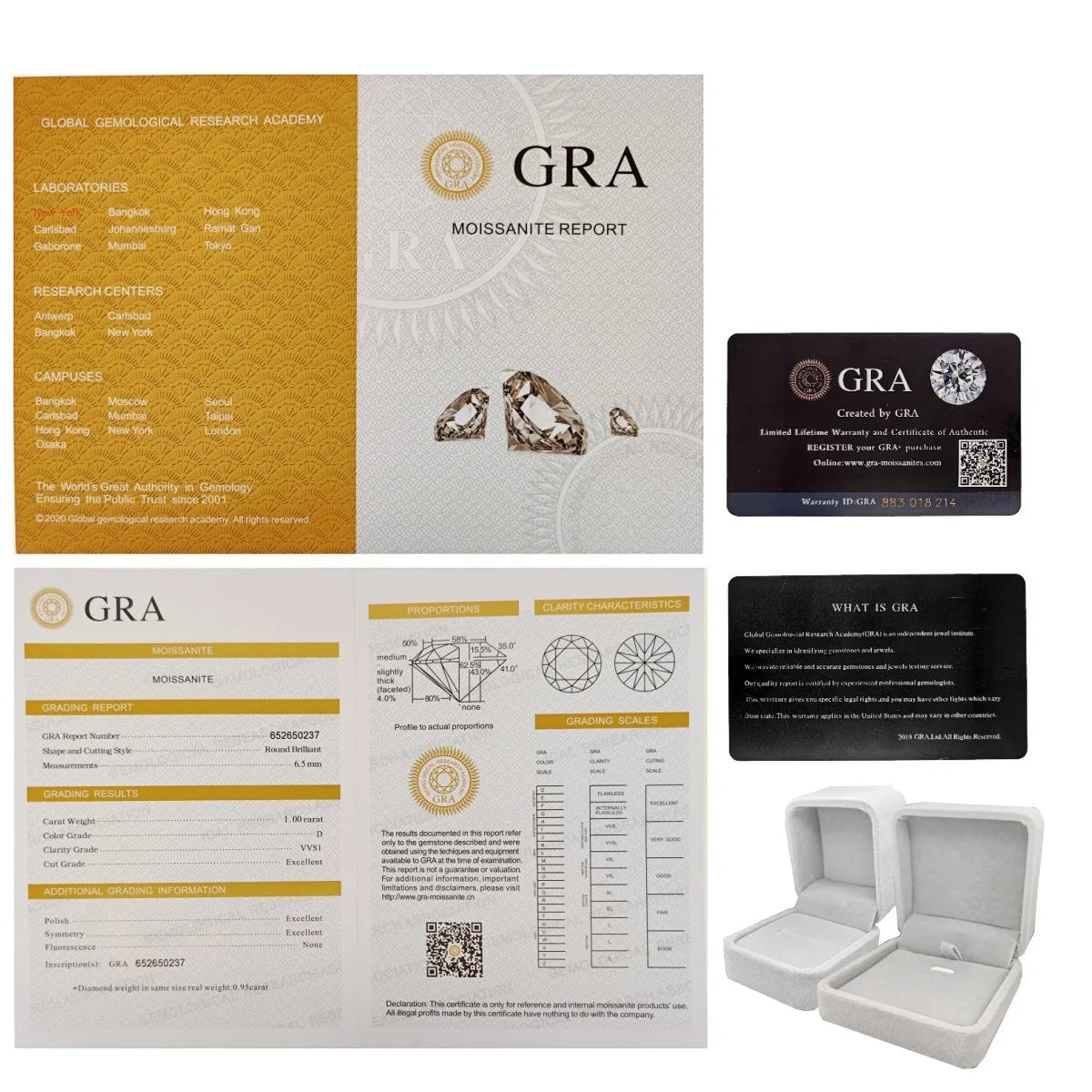 Classic Wedding Jewelry Sets For Women 1carat Moissanite Diamond S925 Silver Necklace Earrings Ring Gifts With GRA