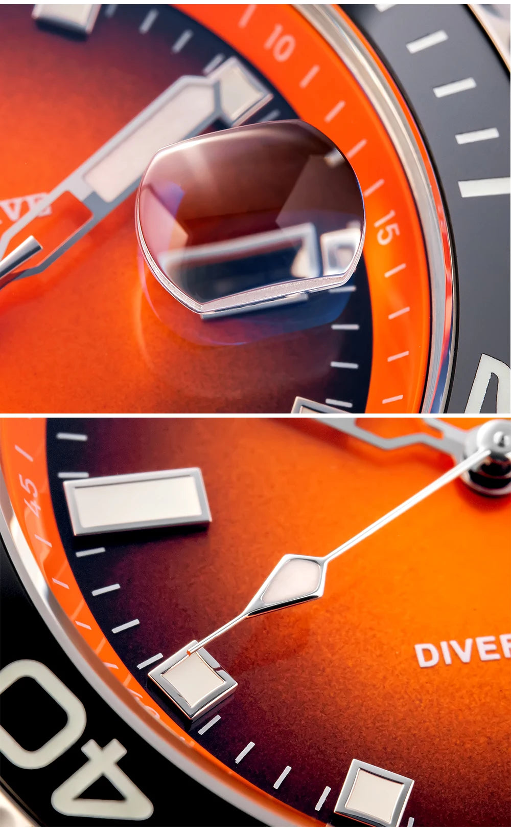 ADDIESDIVE New Men Watch AD2089 Diver 200m Waterproof Wristwatch Ceramic Bezel Luminous 316L Stainless Steel Quartz Watch AD2089