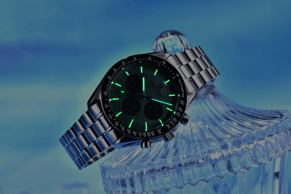 PAGANI DESIGN New Retro Watch Luxury Moon Quartz Watches For Men Stainless steel Luminous waterproof Sport Chronograph Man 2026
