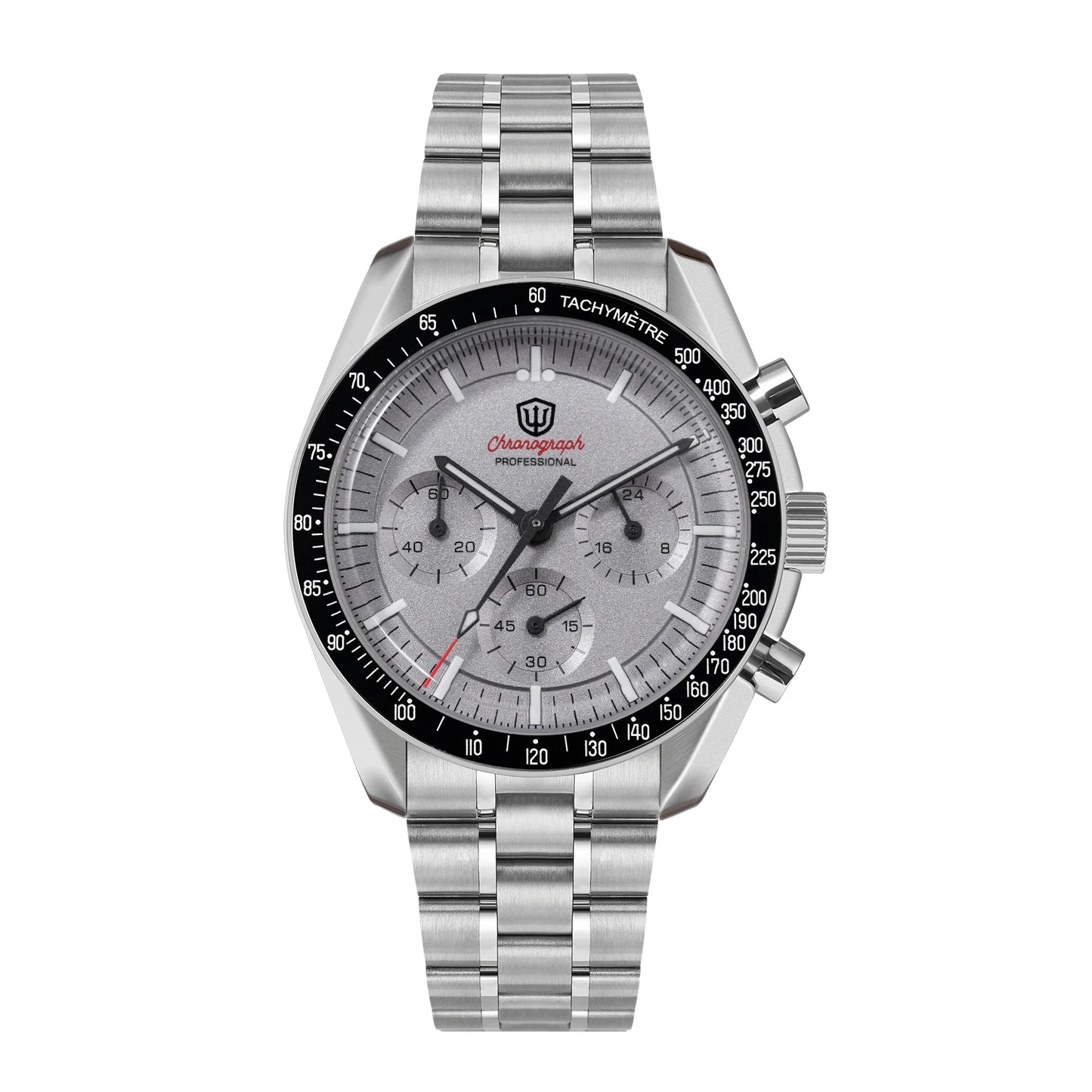 Watchdives WD1863 VK63 Quartz Chronograph Movement Bubble Sapphire Crystal 100m Waterproof Luminous 39mm Vintage Watches