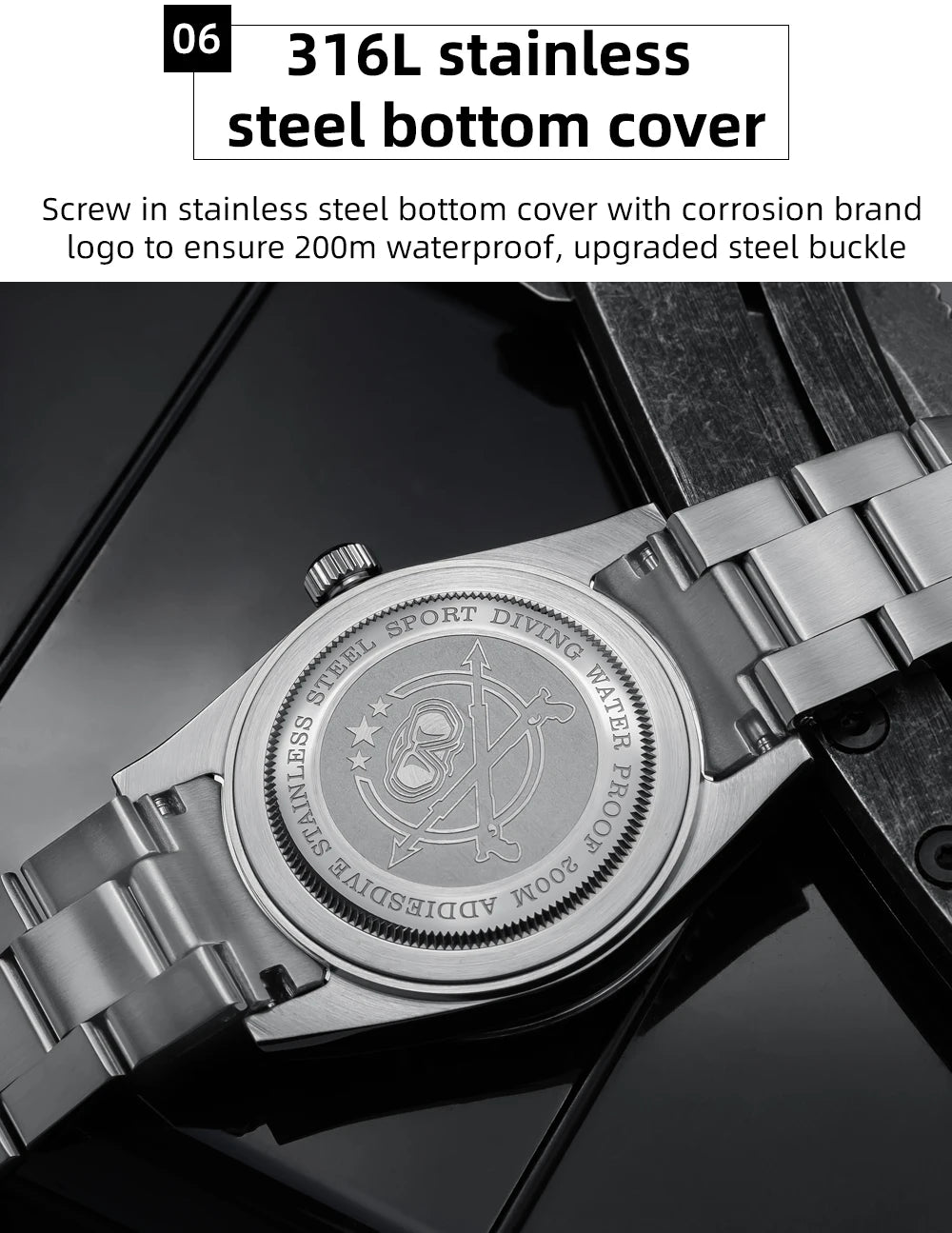 ADDIESDIVE Luxury Men's Analog Watch BGW9 Luminous Ceramic Bezel Bubble Mirror Glass Diver's Watch 200m Quartz Watches AD2068