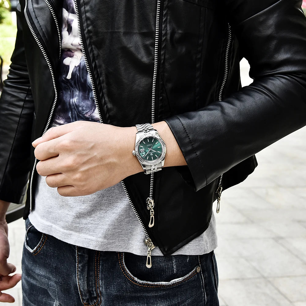 PAGANI DESIGN Neue V2 Herren-Mechanikuhr – Luxus-Uhr der Topmarke – Vollautomatisch – Wasserdicht bis 100 m – Edelstahl