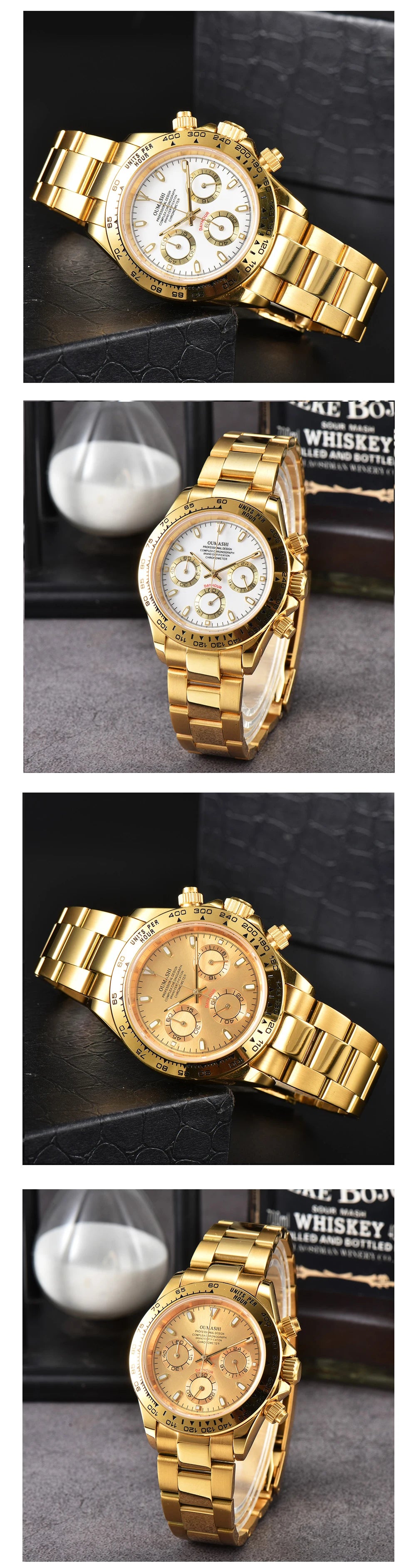 Men's luxury watches VK63 watch Sports Quartz Watch Sapphire multifunctional Mechanical timing watch for vk63 Movement