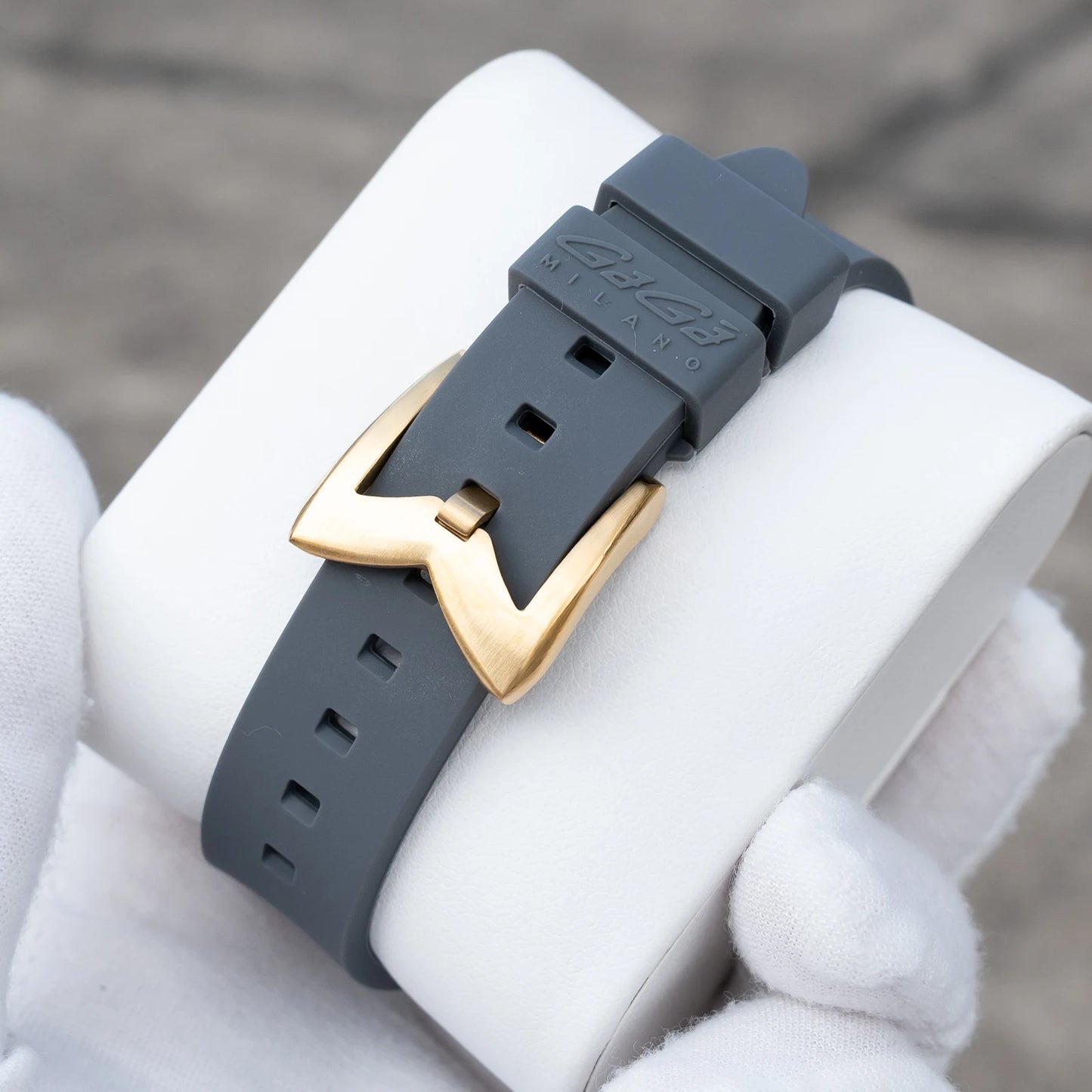 Gaga Men's Rose Gold Automatic Watch - Big Dial Waterproof Sport Clock with Comfortable Rubber Band And Big Numerals Design