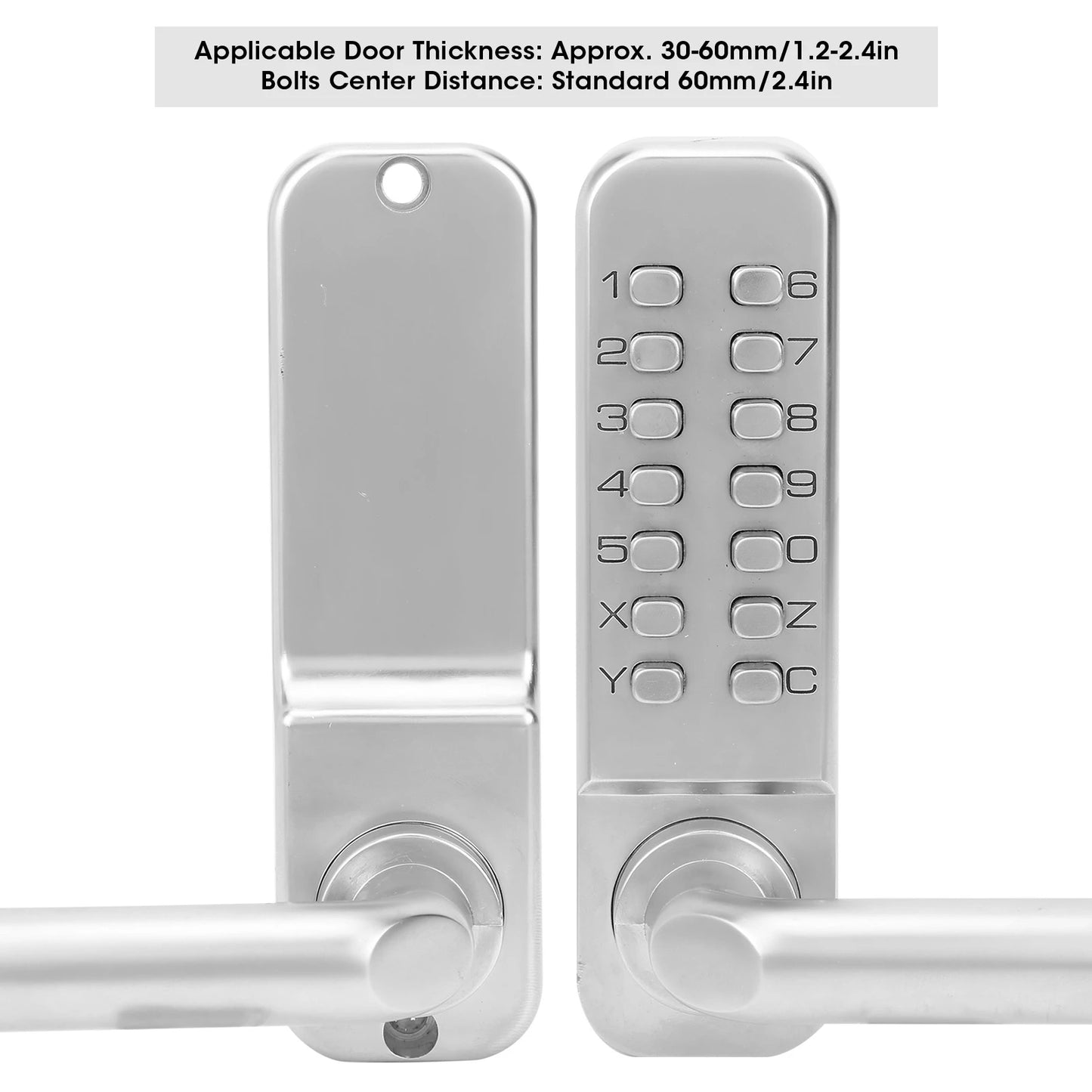 Smart Mechanical Door Lock Digital Password Entry Non‑Power Anti‑Theft Safety Home Accessroy