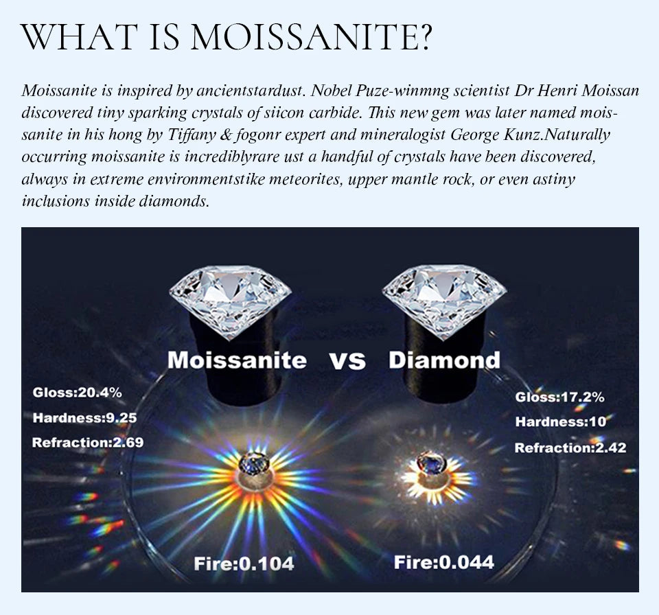 DiamondWorld 3CT Big Moissanite Diamond Rings for Women Double Heart Zircon 925 Sterling Silver Eternity Engagement Fine Jewelry