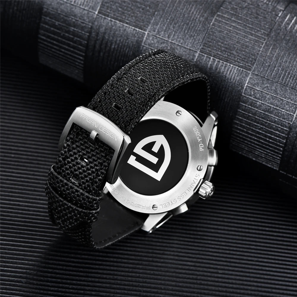 PAGANI DESIGN 2024 New Luxury Fashion Casual Men Quartz Watches VK63 100M Water Resistant Sapphire Glass Stainless Steel Watches