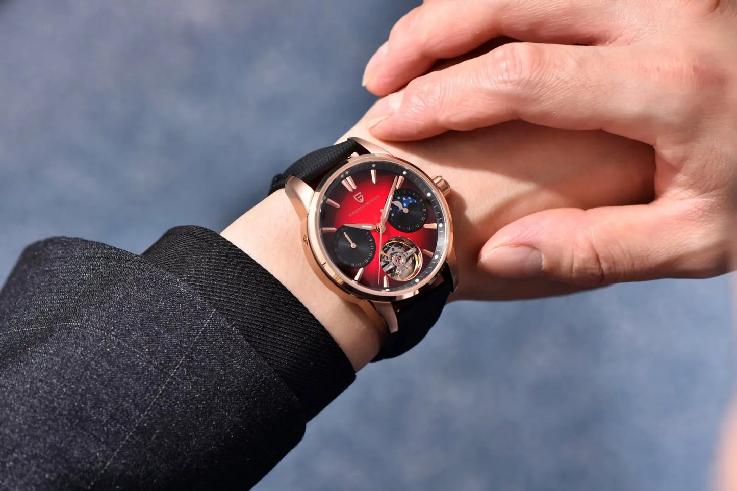 PAGANI DESIGN Top Luxury Men Clock Luminous Hollow Tourbillon Automatic Wristwatch Mechanical Stainless Steel Men's Watch Reloj