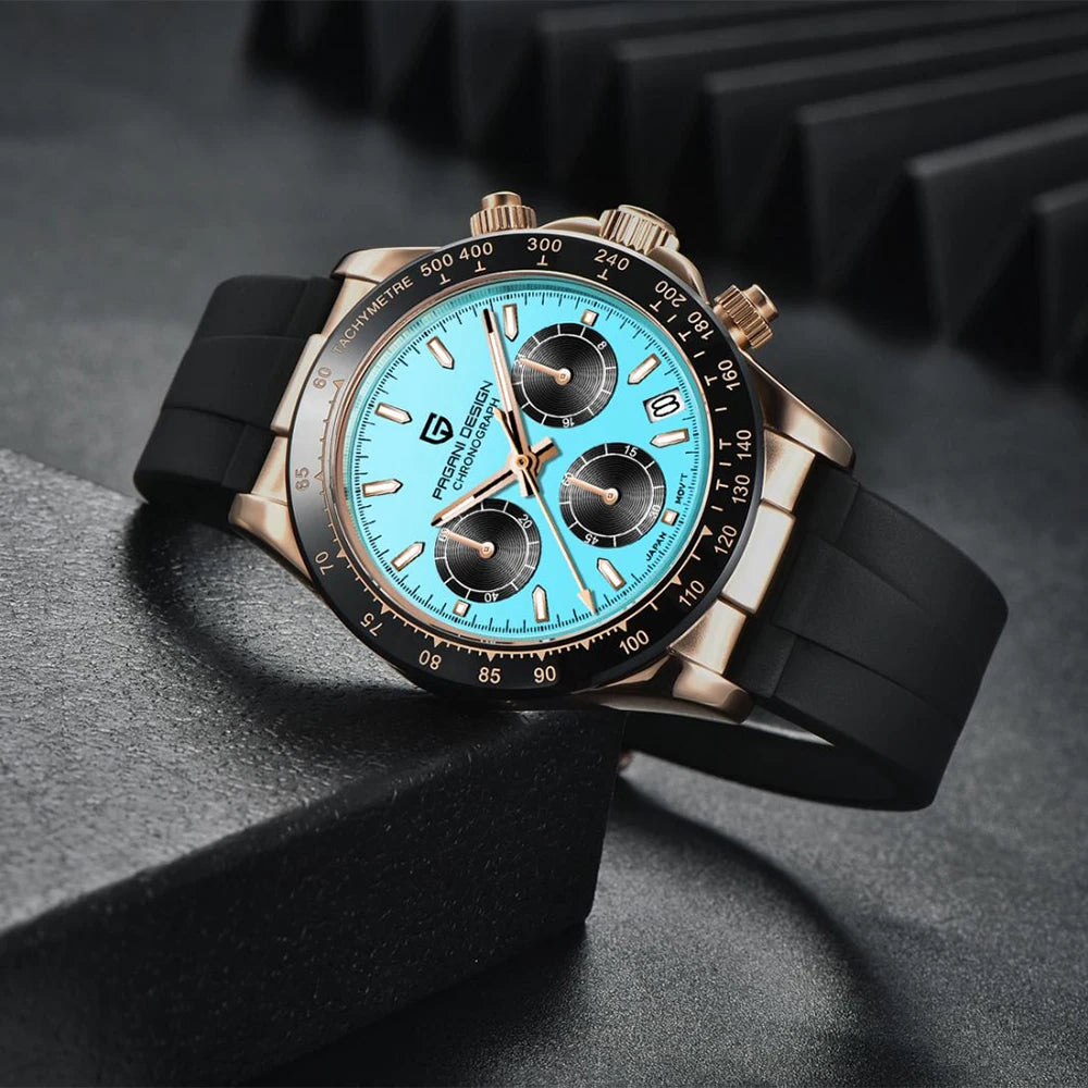 2025 New PAGANI DESIGN 40MM Men's Multifunctional Quartz Watches VK63 Sapphire Glass Chronometer Luxurys Business Watch for Men