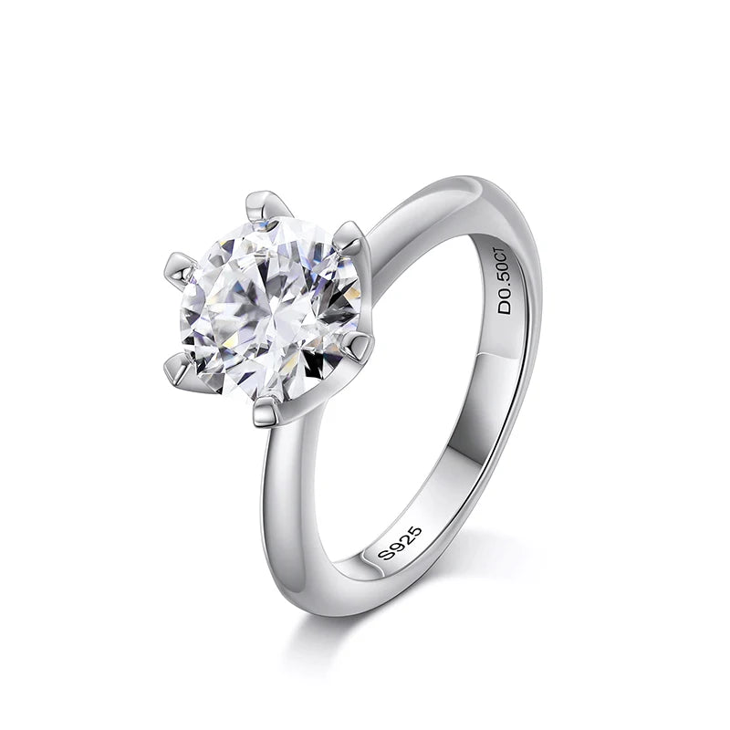 GRA Certified 1.5-3ct Oval Moissanite Diamond Rings Women S925 Sterling Silver Engagement Wedding Anniversary Ring Jewelry Gifts