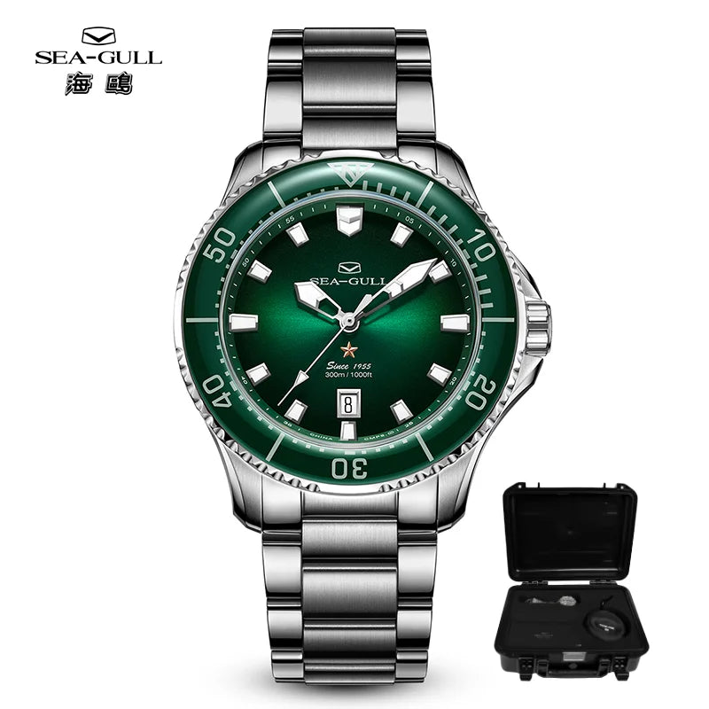 Seagull 40mm Ocean Series Pro Wristwatch relogio masculino Men's Automatic Mechanical Watch 300m Diving Sapphire Crystal 1213