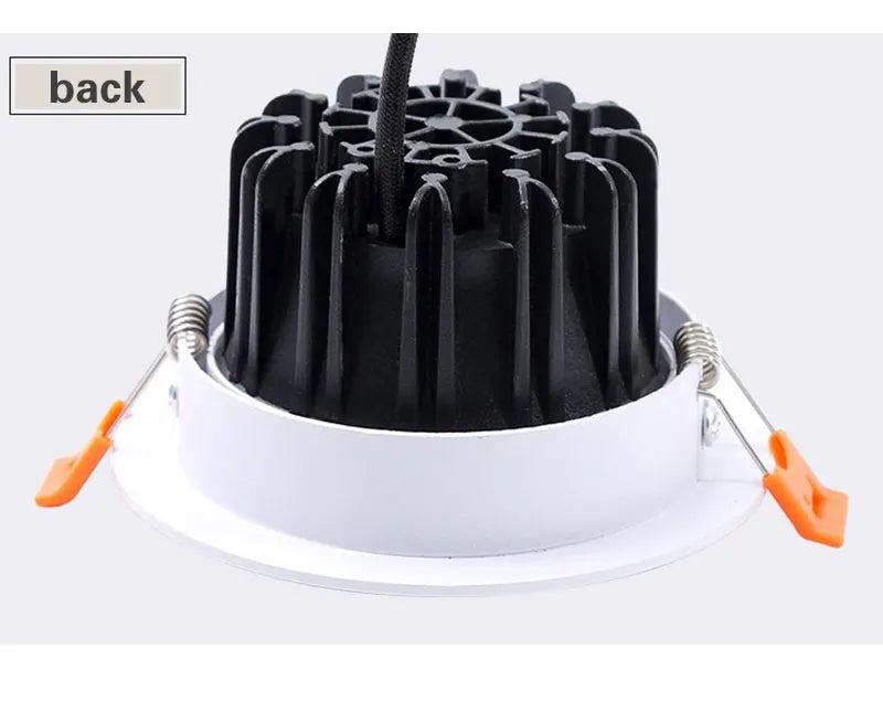 10Pcs LED Downlights 7W 9W Dimmable Spot Lights 12W 15W AC90V-260V 18W COB Chip Recessed Ceiling Lamps For Home Illumination