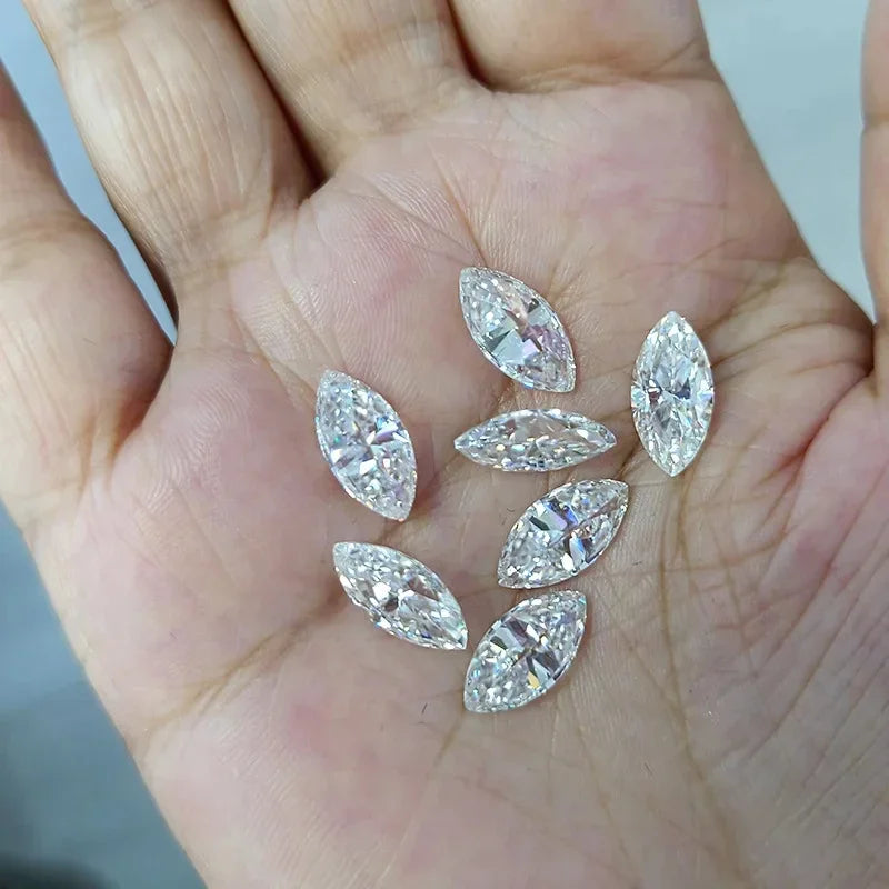 [3EX Cut] Top Belgium Cut Moissanite Stone D Color Pear Cut Gemstones Lab Grown Diamond Loose Moissanite Stone with GRA