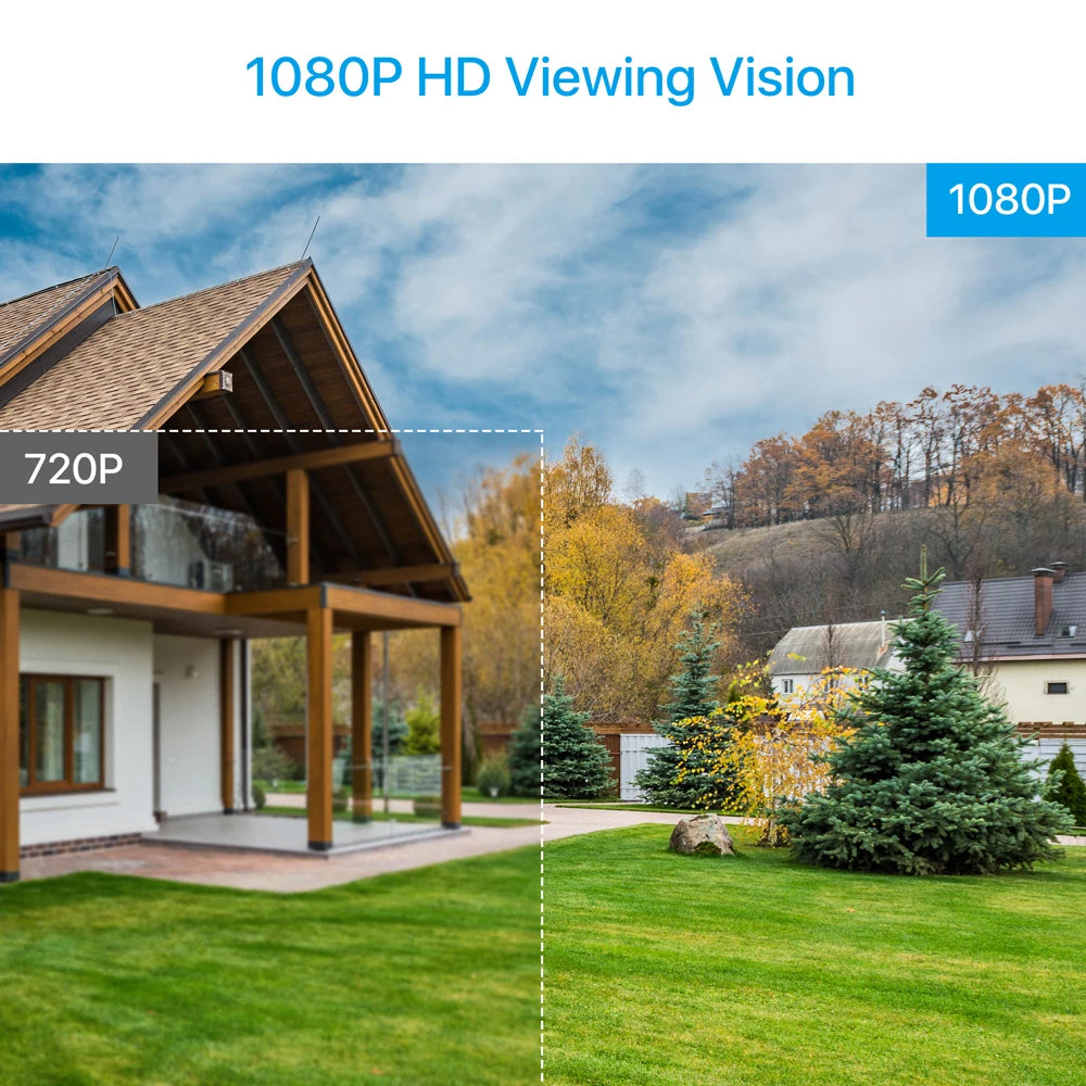 ZOSI 4 Stück/Los 1080p HD-TVI CCTV Überwachungskamera, 24m Nachtsicht, wetterfestes Outdoor Überwachungskamera-Set