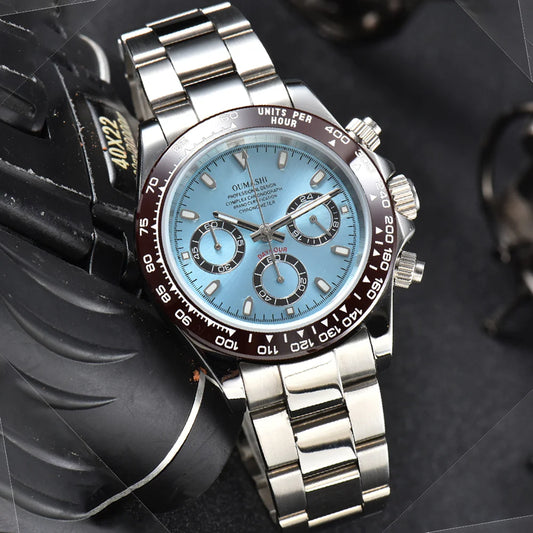 VK63 movement watches luxury men's watches sapphire glass waterproof watches quartz movement watches support custom logo