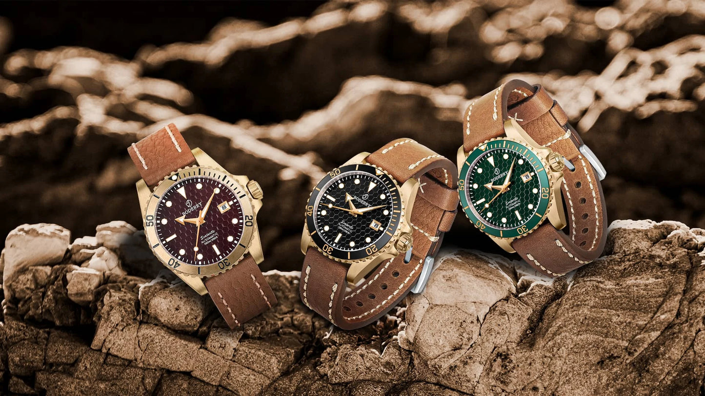 Boderry Seaturtle Titanium Diver Watch Men Luxury Bronze Watches Automatic Mechanical Wristwatch Sport 200M Waterproof Luminous