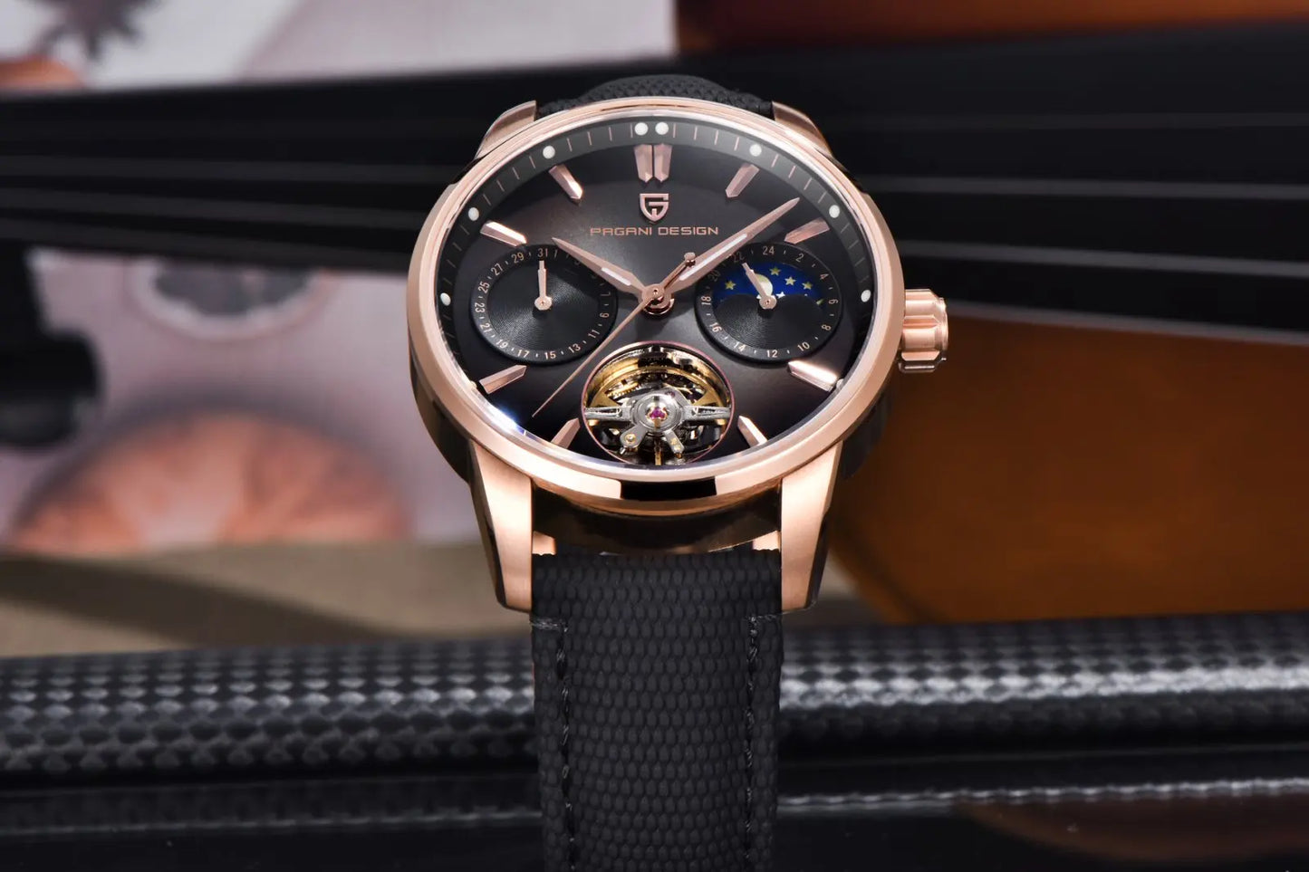 PAGANI DESIGN Top Luxury Men Clock Luminous Hollow Tourbillon Automatic Wristwatch Mechanical Stainless Steel Men's Watch Reloj