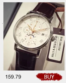 LOBINNI Luxury Brand Switzerland Perpetual Calendar Automatic Mechanical Men's Watches Sapphire Multi-function Clock L13019-8