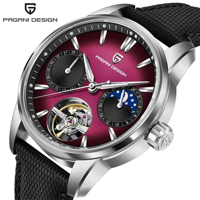 PAGANI DESIGN Tourbillon Men Wristwatch Top Brand 41mm Mechanical Watches Sapphire 100M Waterproof YS021 Gift Watch for Men 2025