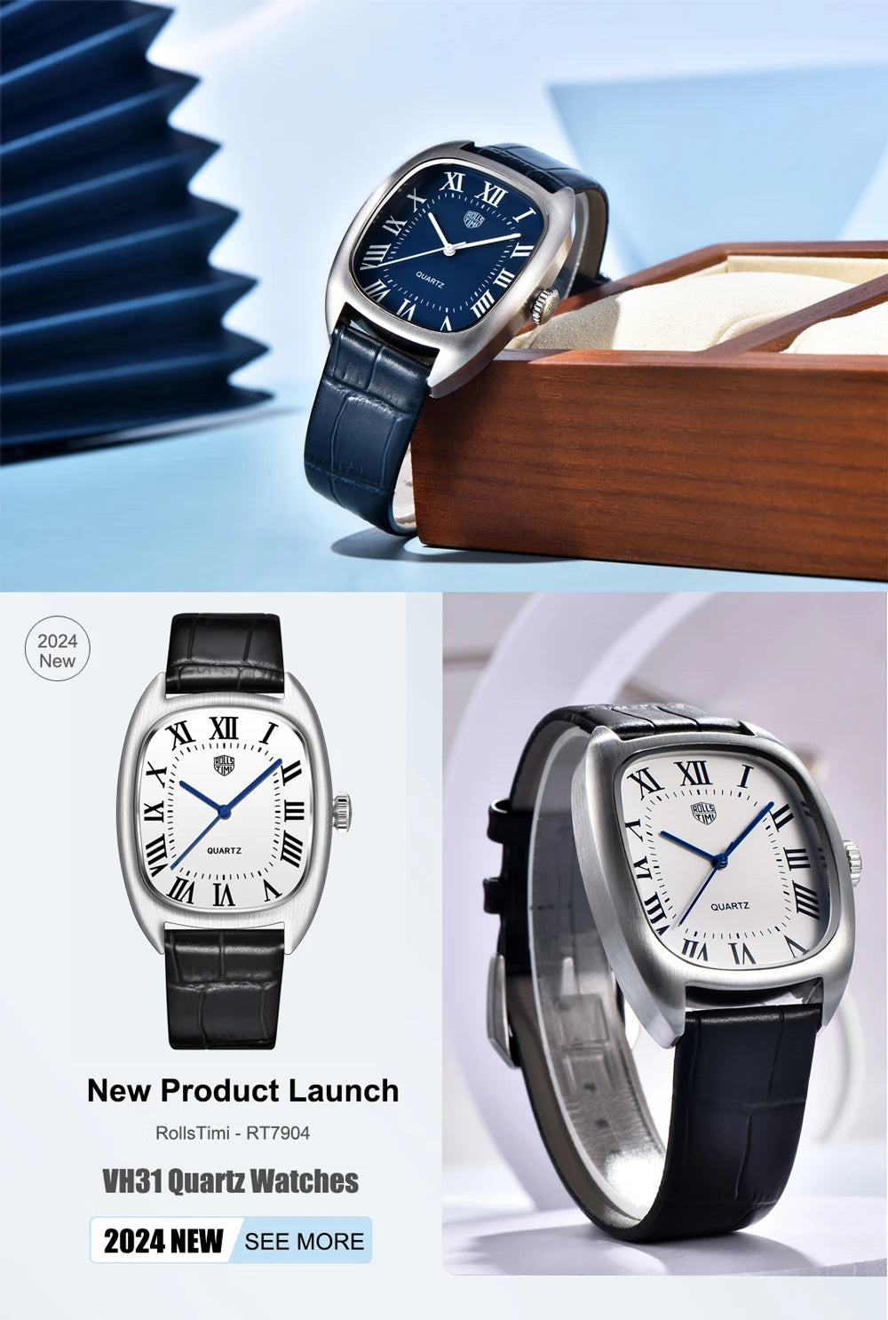 PAGANI DESIGN 2025 Mens watches Moon Quartz  Watch men speed Sport waterproof Chronograph AR Sapphire VK64 Steel Retro Luminous