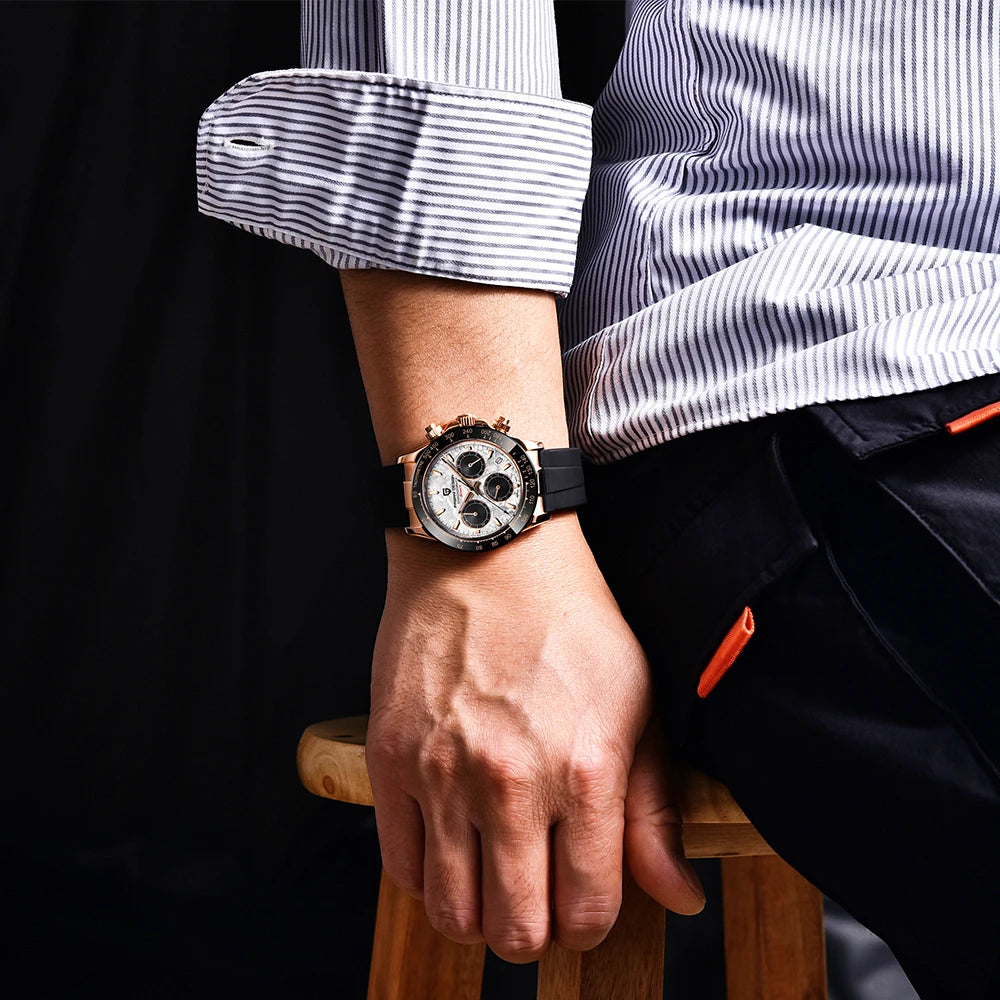 2025 New PAGANI DESIGN 40MM Men's Multifunctional Quartz Watches VK63 Sapphire Glass Chronometer Luxurys Business Watch for Men