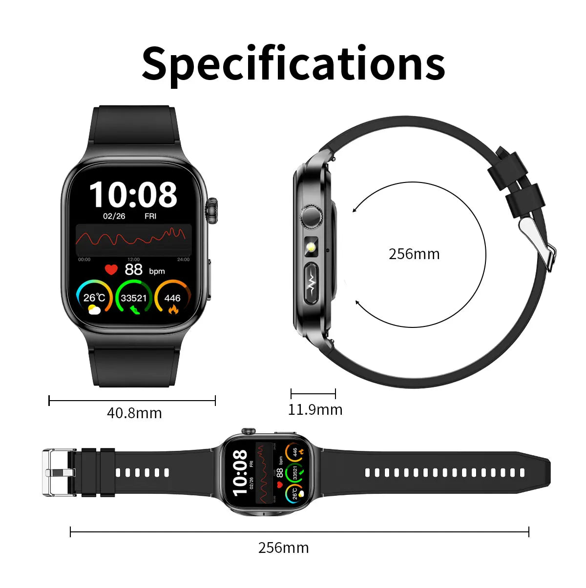 2025 New AI Human Health diagnosis ECG+HRV Smart Watch Blood Pressure Uric acid Blood lipid Bluetooth Call Smartwatch Men Women