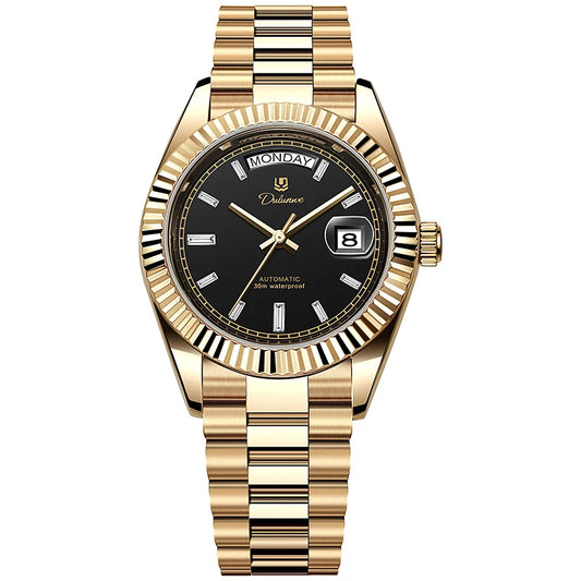 Dulunwe Datejusts Mechanical  Movement Watches For Men Automatic Mechanical Watches Calendar Waterproof Men Watch