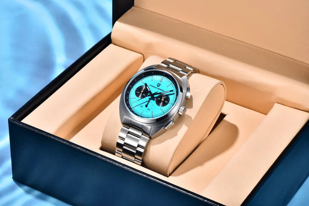 2025 New PAGANI DESIGN Men's Watches Top Luxury Quartz Watch For Men VK63 Chronograph Wristwatch Luminous AR Sapphire Clock Gift