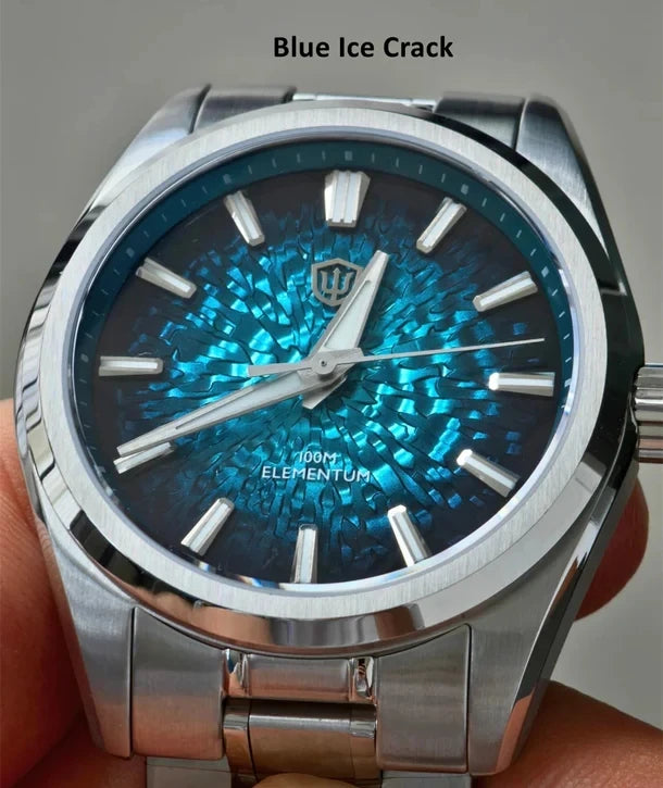 Crack-Dial Watchdives WD0003C 38mm Men Watch VH31 Sweep Seconds Quartz Movement Sapphire ice Luminous 10Bar Waterproof Watches