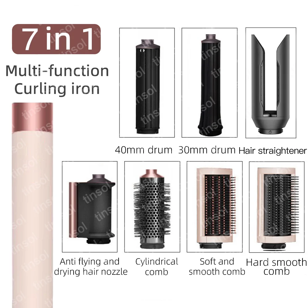 7-in-1 Multi-Function Hair Dryer Curling Iron and Straightener Set—Achieve salon-quality styling results right at home