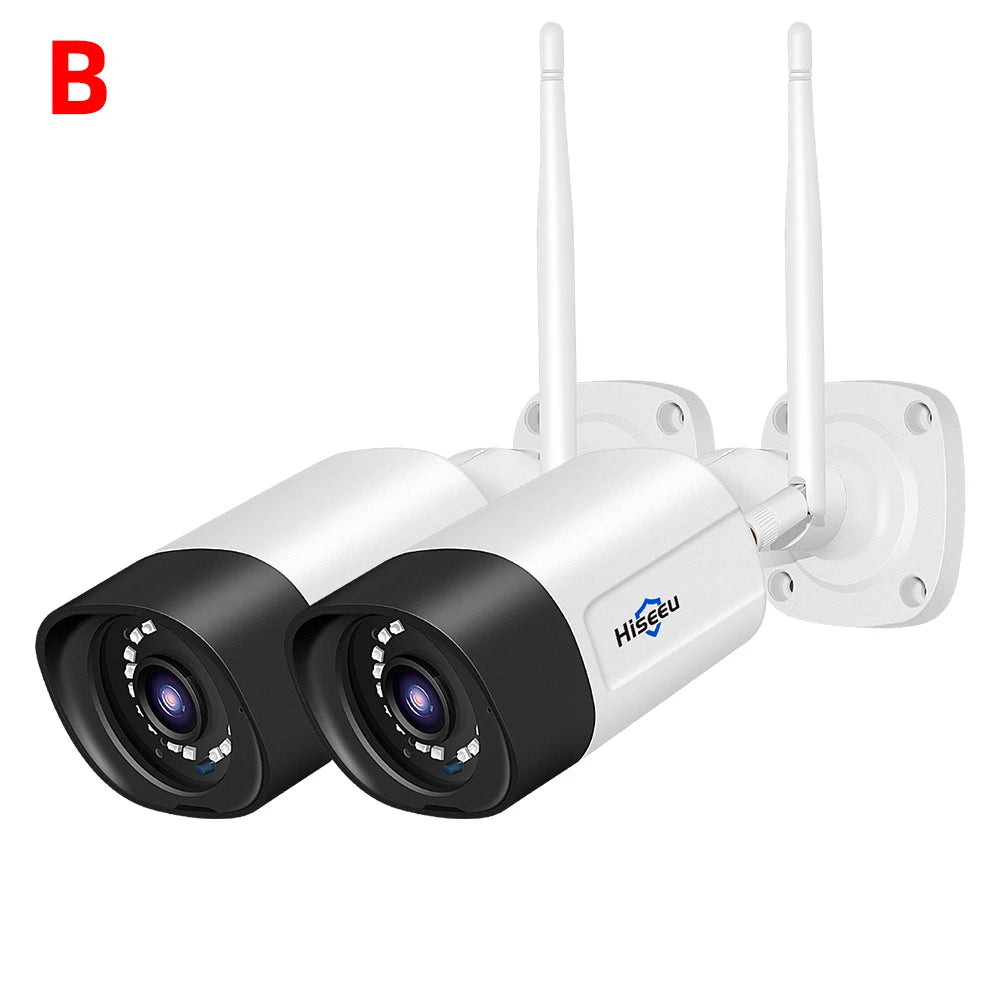 Hiseeu 1536P Wireless IP Camera 3.6mm Lens Waterproof Security WiFi Camera for Hiseeu Wireless CCTV System Kits IP Pro APP View