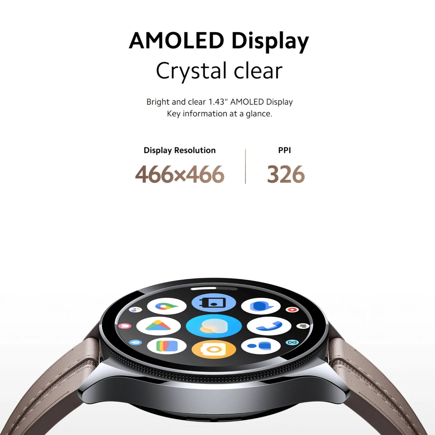 Xiaomi Watch 2 Pro 2GB 32GB 1.43" AMOLED Display 326 PPI 150+ Sports Modes Qualcomm Snapdragon W5+ Gen 1 Magnetic Charge 54.5g