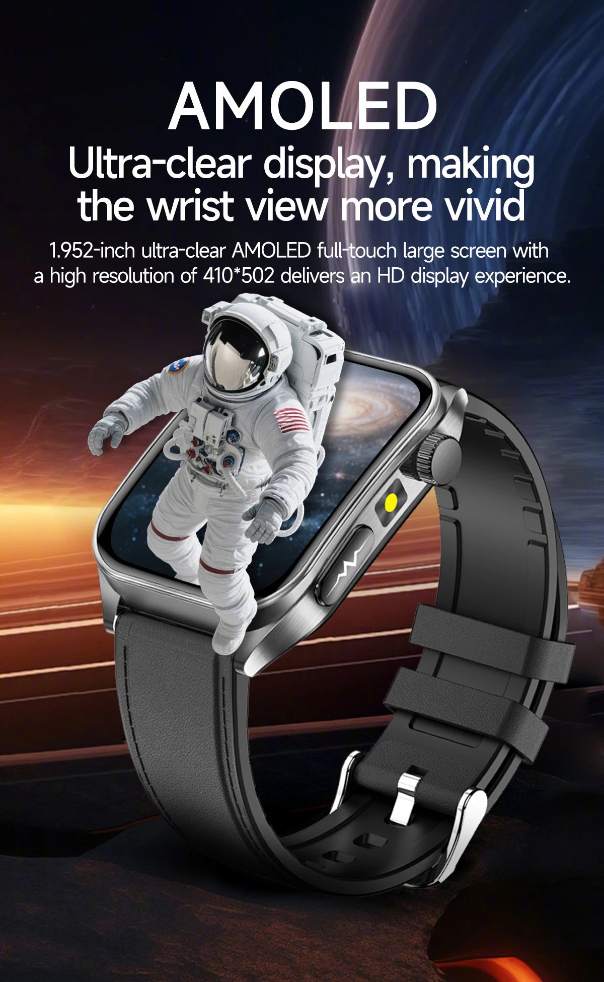 2025New 650nm Laser Conditioning Sapphire Glass Smart Watch Men ECG Heart Rate Micro Physical Exam Health Smartwatch Temperature
