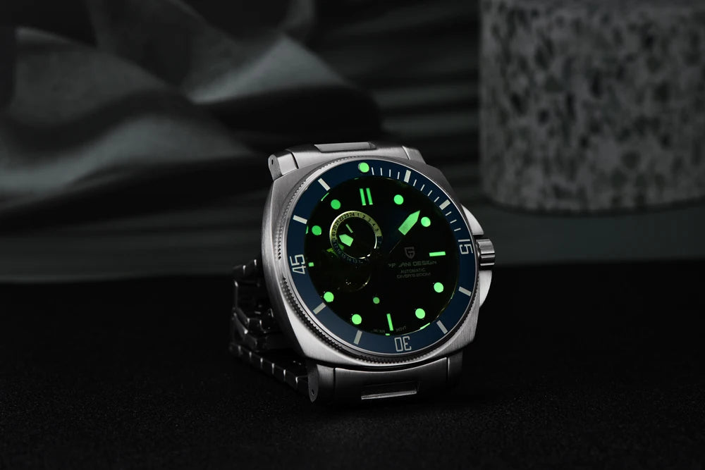 PAGANI DESIGN 2025 New Luxury Men's Watches Mechanical Automatic Watch For Men 200M Diving Wrist watch Stainless Steel+with box