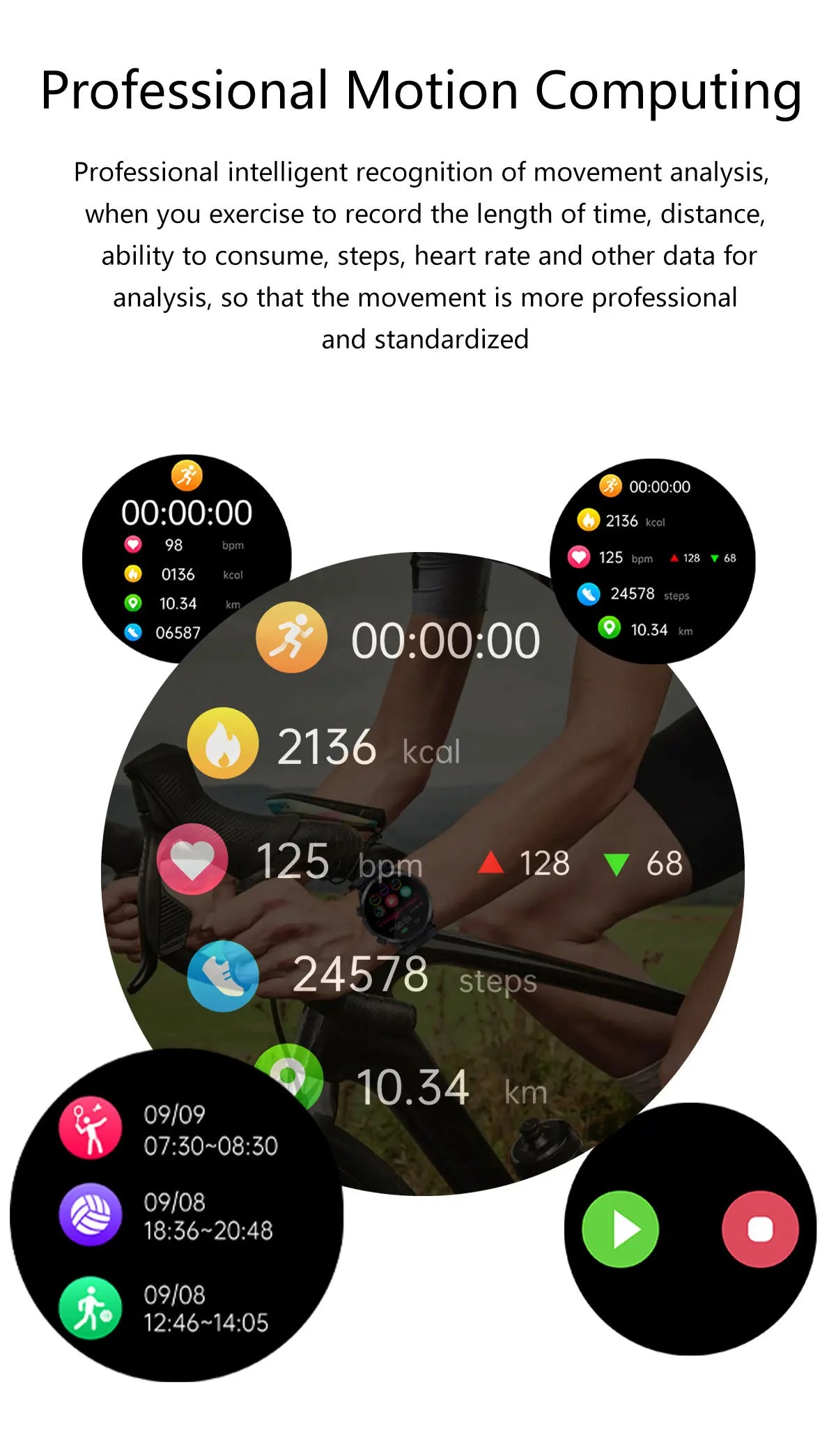 2026 New ECG Air Pump Airbag Accurate Measure Smart Watch Men Micro Physical Examination Blood Pressure Sport SmartWatch Health