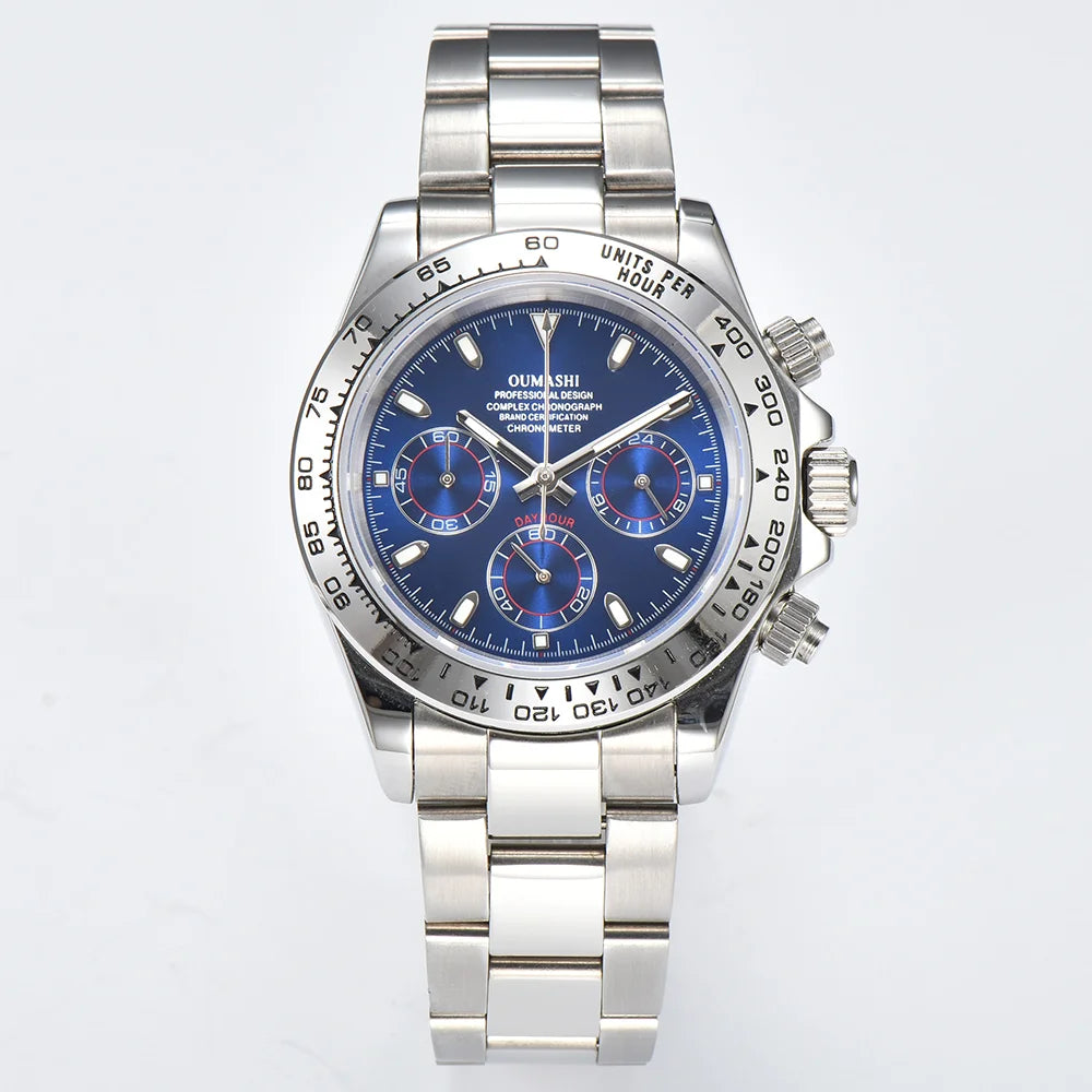 VK63 movement watches luxury men's watches sapphire glass waterproof watches quartz movement watches support custom logo