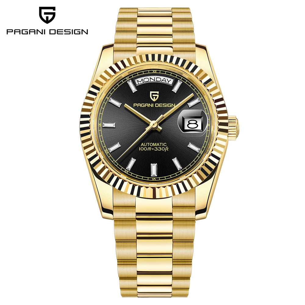 PAGANI DESIGN 2025 New Blue DD40 Luxury Automatic Watch For Men Mechanical Wristwatch Men Japan NH36A Movt Sapphire crystal