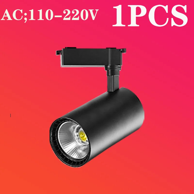 Full Set Led Track Light Fixture Rail 110-220V COB Ceiling Track Lamp 20/40W Spot Lighting For Clothing Shop Living Room Home