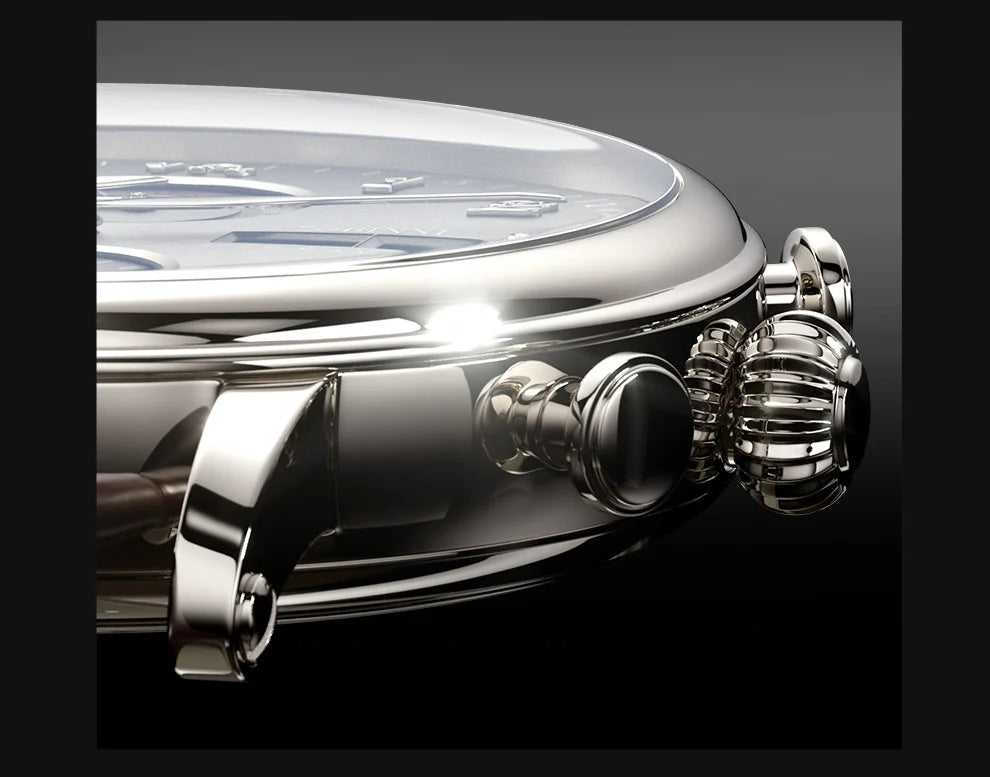 LOBINNI Luxury Brand Switzerland Perpetual Calendar Automatic Mechanical Men's Watches Sapphire Multi-function Clock L13019-8