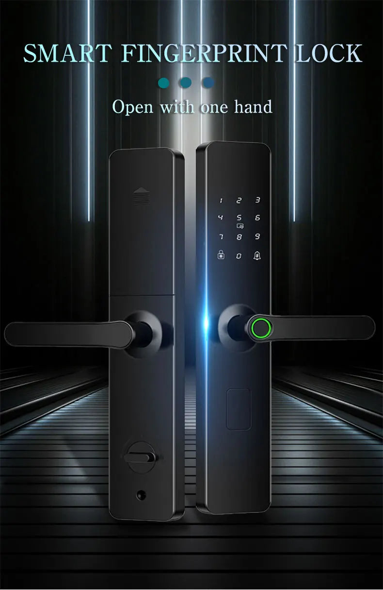 TTLOCK Smart lock with Fingerprint Password IC Card Unlock Support USB Emergency Charge ﻿for Hotel Apartment
