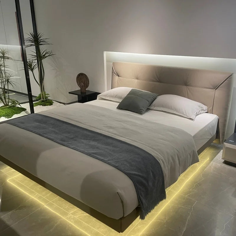 Luxury Bed King Size Wholesale Hotel Bedroom Furniture Set Luxurious Up-holstered Beds Double Fabric Modern Soft Bed