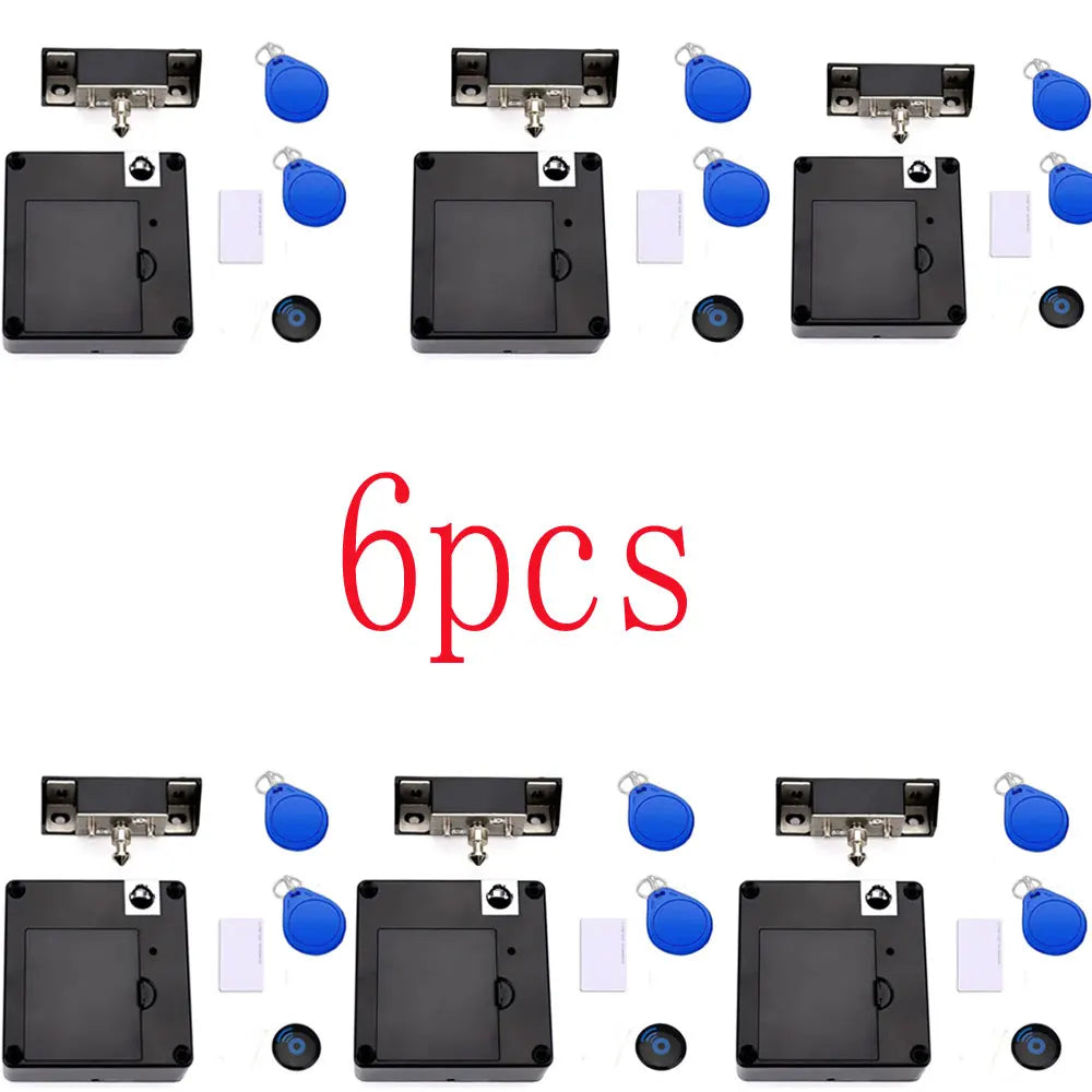 Smart Biometric Cabinet Lock Black Keyless Fingerprint Locks Anti-theft Door Lock Hidden File Drawer Wardrobe Hardware