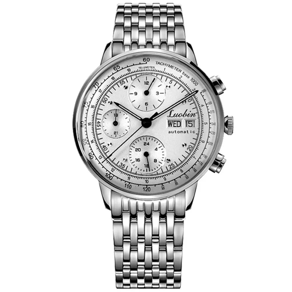 Luxury Men Watch Automatic Mechanical Watches Self Winding Business Stainless Steel Luminous Wristwatch Relojes Para Hombre 2020