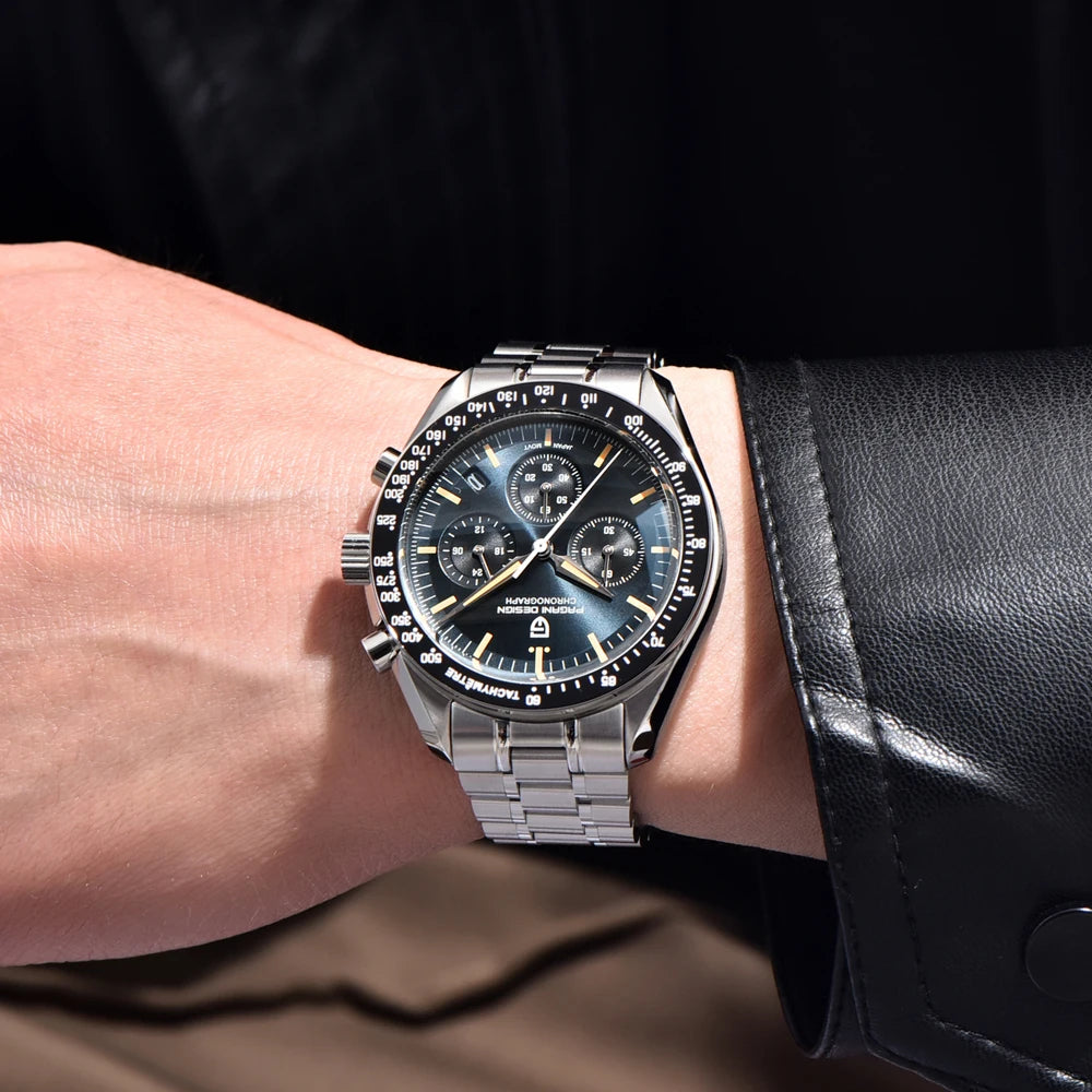 2025 New PAGANI DESIGN Saturn Men's Watches Luxury Quartz Watch For Men Chronograph Wristwatches AR Sapphire Waterproof Luminous