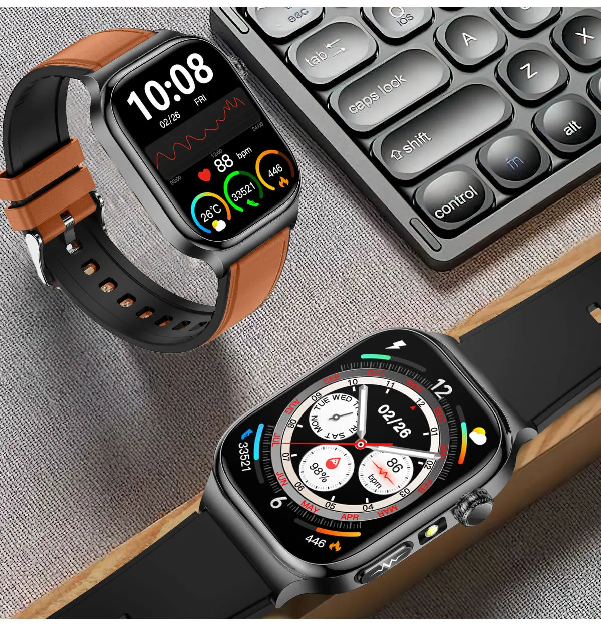 2025 New AI Human Health diagnosis ECG+HRV Smart Watch Blood Pressure Uric acid Blood lipid Bluetooth Call Smartwatch Men Women