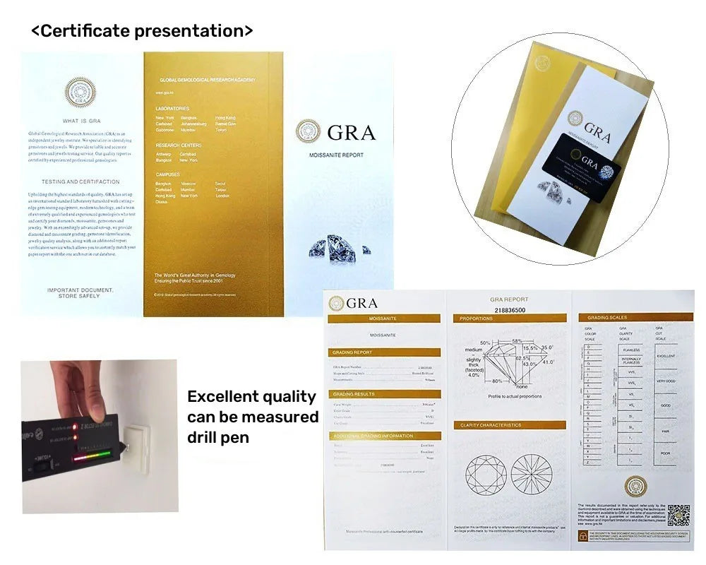 Butterflykiss Real 1 CT D Color Moissanite Stud Earrings For Women Top Quality 925 Sterling Silver Sparkling Wedding Jewelry