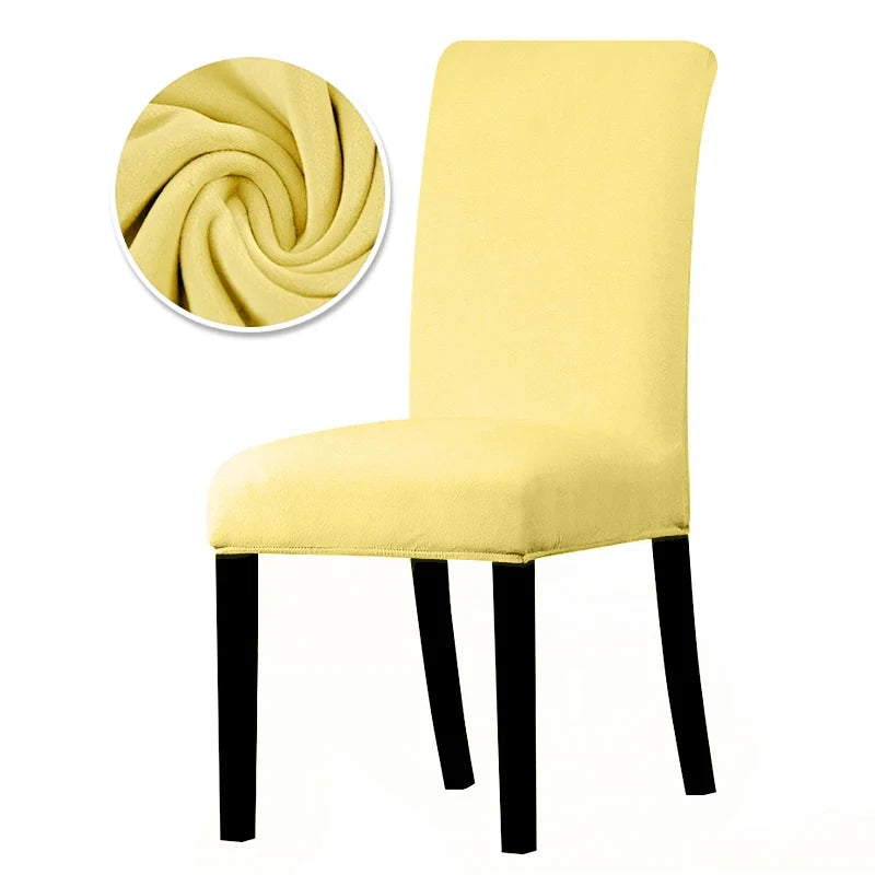 1/2/4/6 Pieces Real Velvet Fabric Super Soft Chair Cover Luxurious Office Seat Cases Tretch Chair Covers For Dining Room Hotel