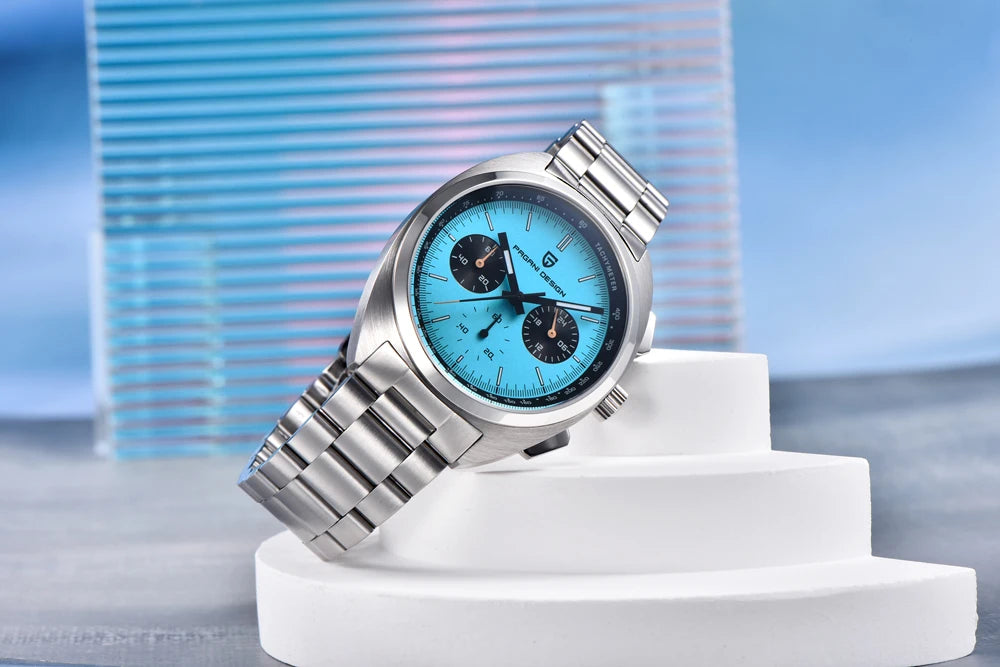 2025 New PAGANI DESIGN Men's Watches Top Luxury Quartz Watch For Men VK63 Chronograph Wristwatch Luminous AR Sapphire Clock Gift